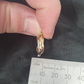 Ladies 9ct Yellow & White Gold Earrings