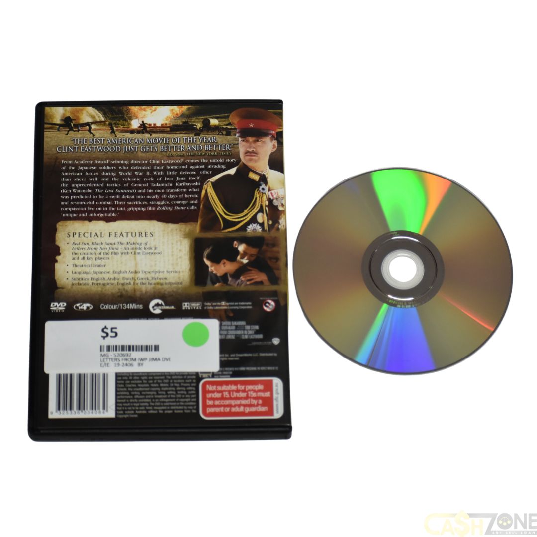 LETTERS FROM IOW JIMA DVD MOVIE