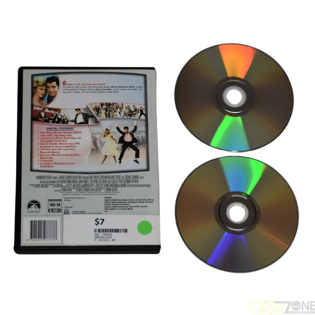 GREASE 30TH ANNIVERSARY EDITION DVD Movie