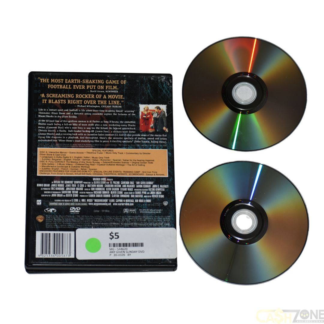 ANY GIVEN SUNDAY DVD MOVIE