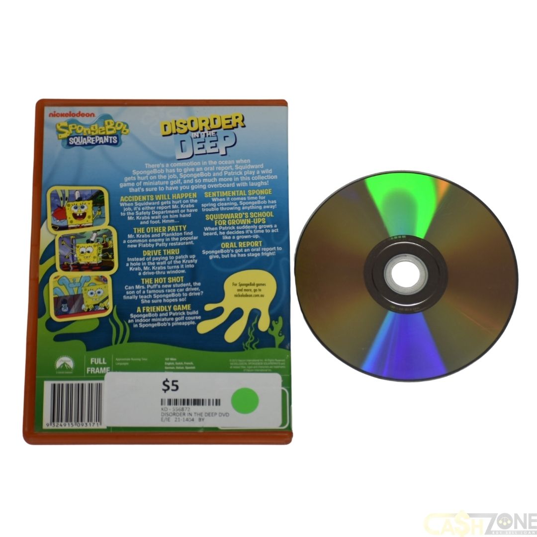 SPONGEBOB SQUAREPANTS DISORDER IN THE DEEP DVD MOVIE