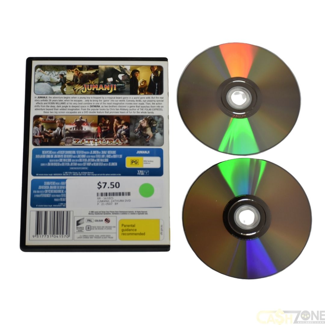 JUMANJI/ ZATHURA 2 MOVIE COLLECTOR'S PACK DVD MOVIE