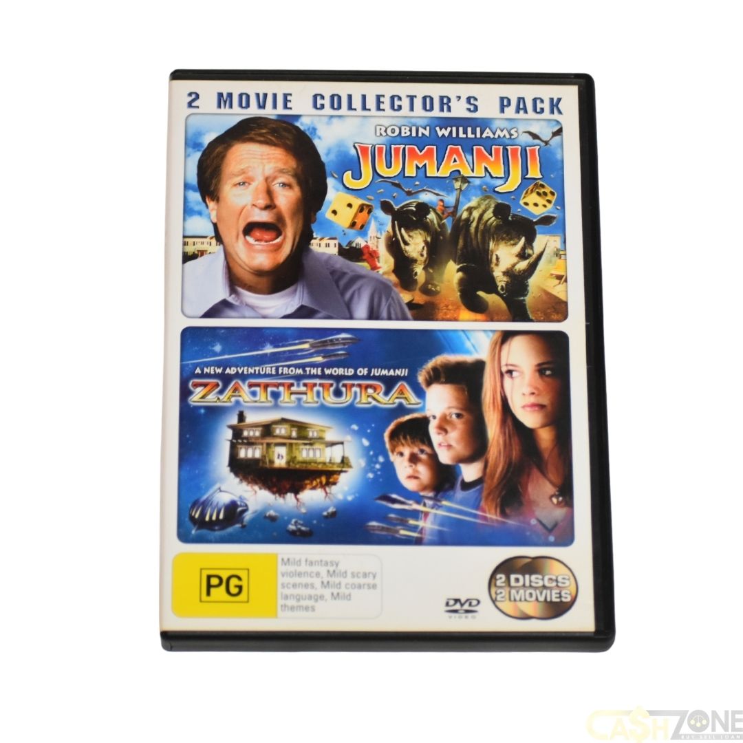 JUMANJI/ ZATHURA 2 MOVIE COLLECTOR'S PACK DVD MOVIE