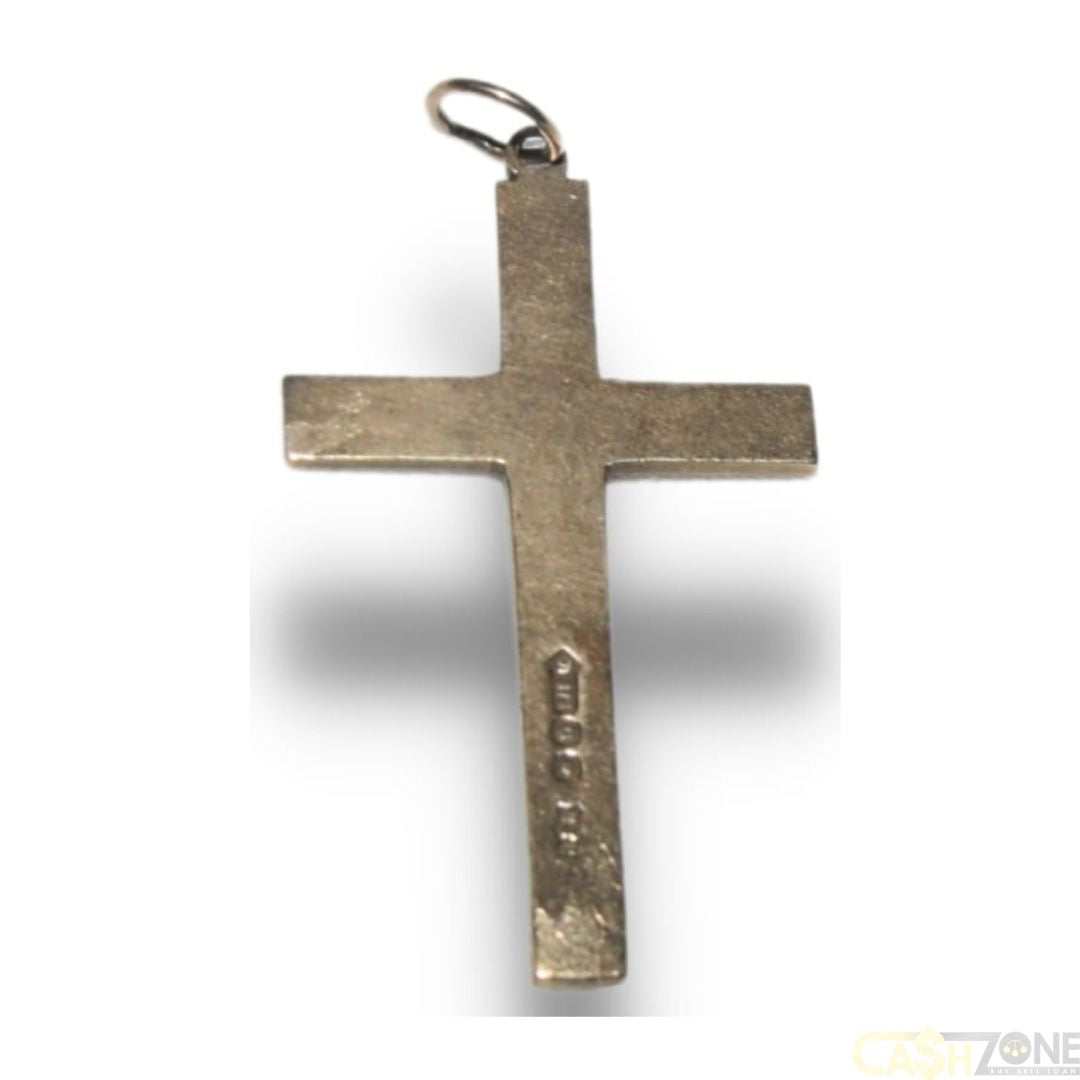 UNISEX 9ct Solid Yellow Gold Plain Cross Pendant