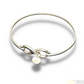 Ladies Silver Infinity Bangle 5G