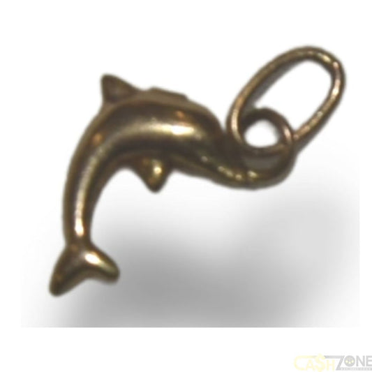 9CT YELLOW GOLD DOLPHIN PENDANT