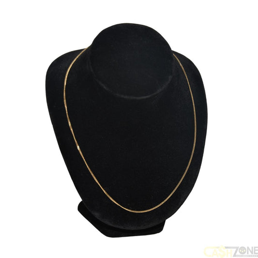 LADIES 9 CT GOLD THIN CURBLINK NECKLACE