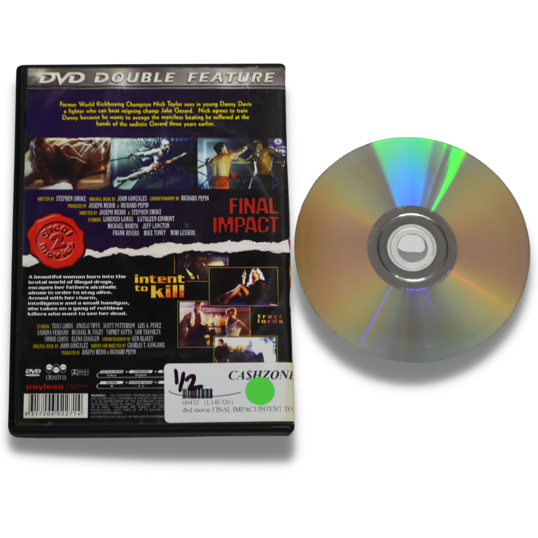 Final Impact and Intent to Kill DVD Movie